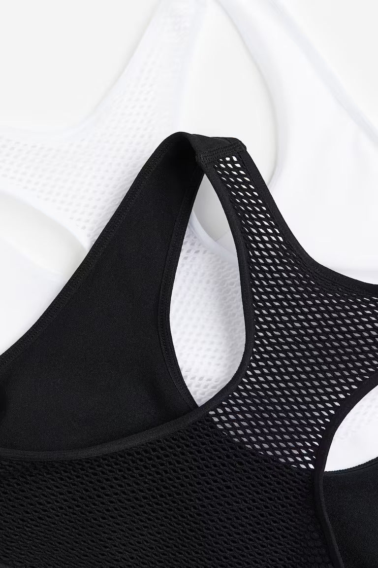 H&M 2-PACK SEAMLESS TOPS