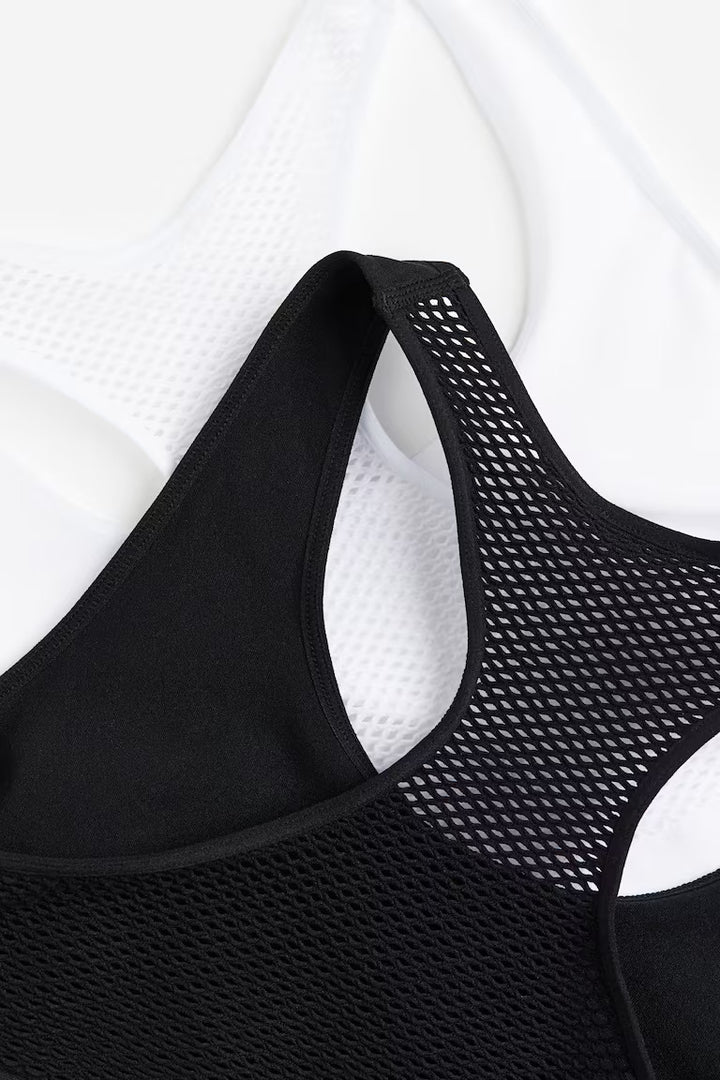 H&M 2-PACK SEAMLESS TOPS