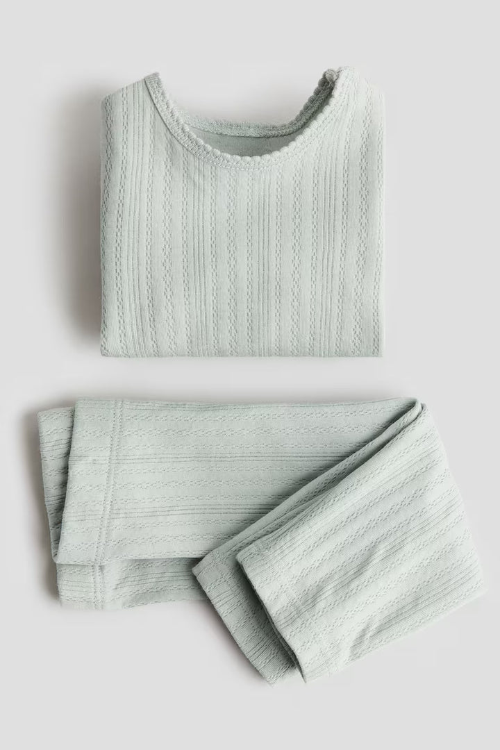 H&M 2-PIECE POINTELLE COTTON SET
