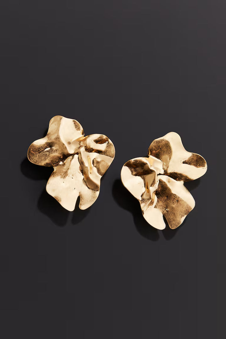 H&M PETAL-SHAPED EARRINGS