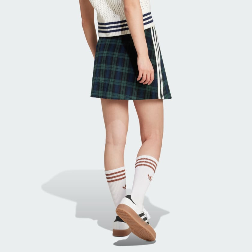 Adidas Corduroy Tartan Skirt