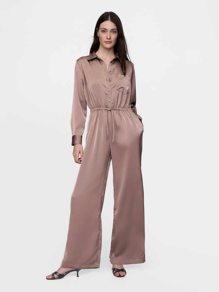 Gap Recycled Satin Jumpsuit