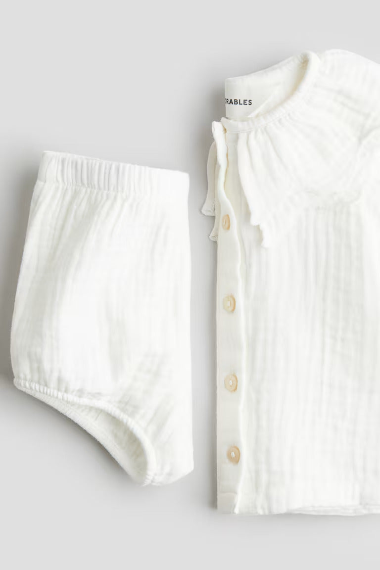 H&M 2-PIECE COTTON MUSLIN SET