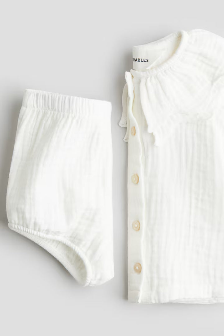 H&M 2-PIECE COTTON MUSLIN SET
