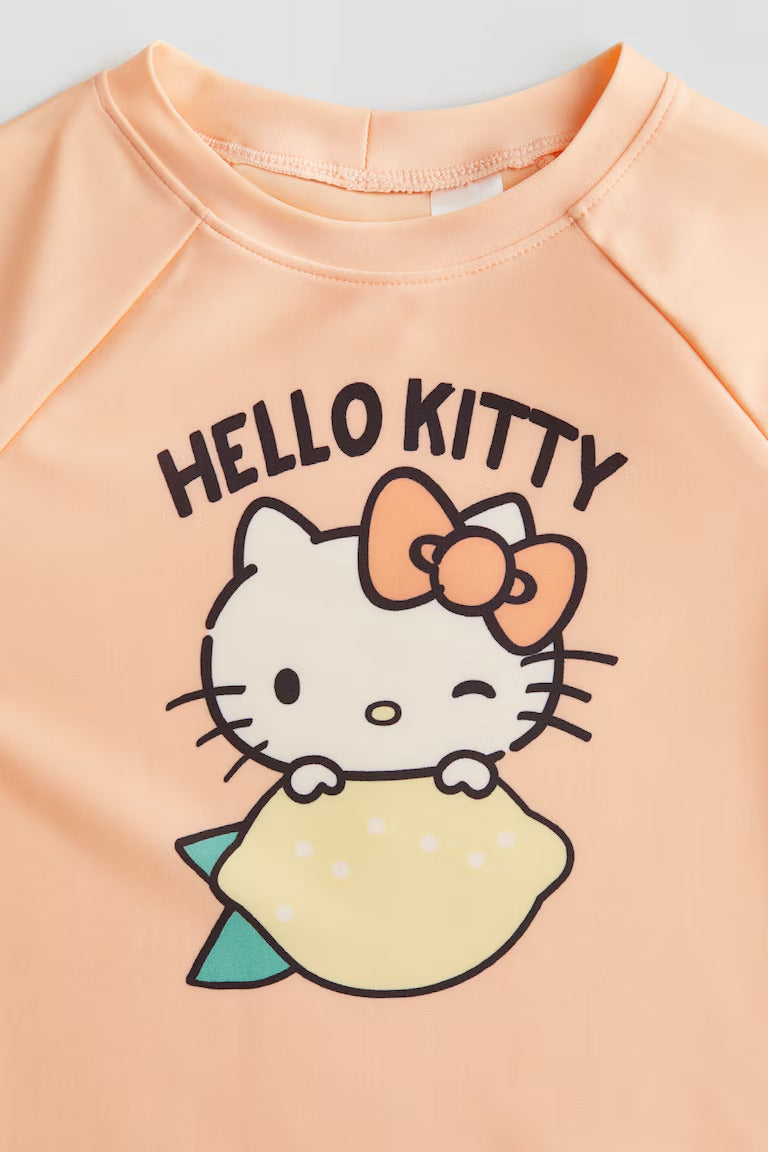 H&M PRINTED SWIM SHIRT UPF 50