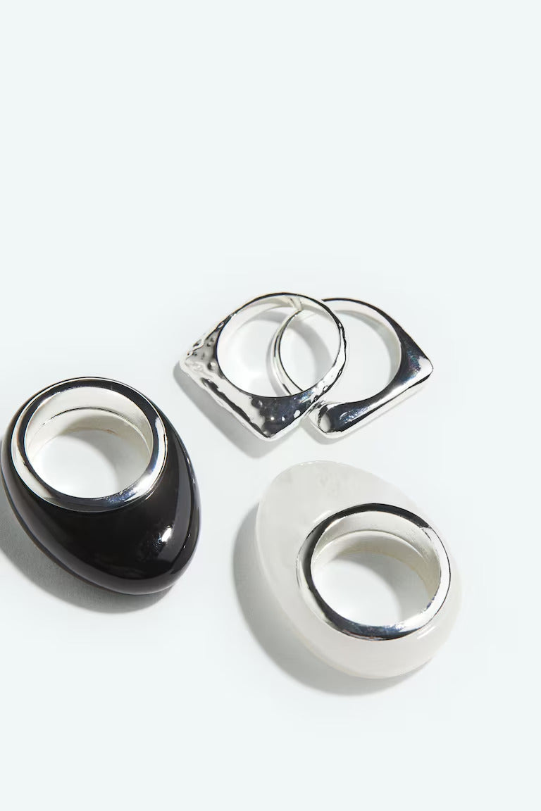 H&M 4-PACK RINGS