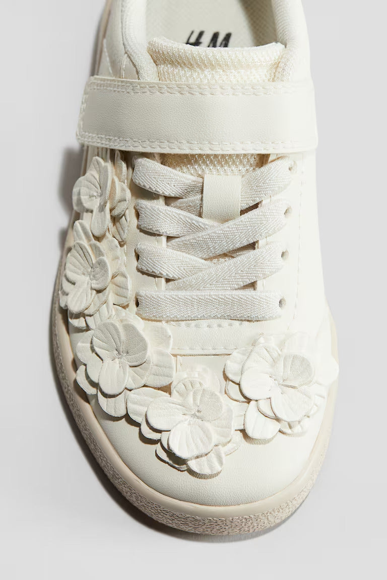 H&M FLOWER-DETAIL SNEAKERS