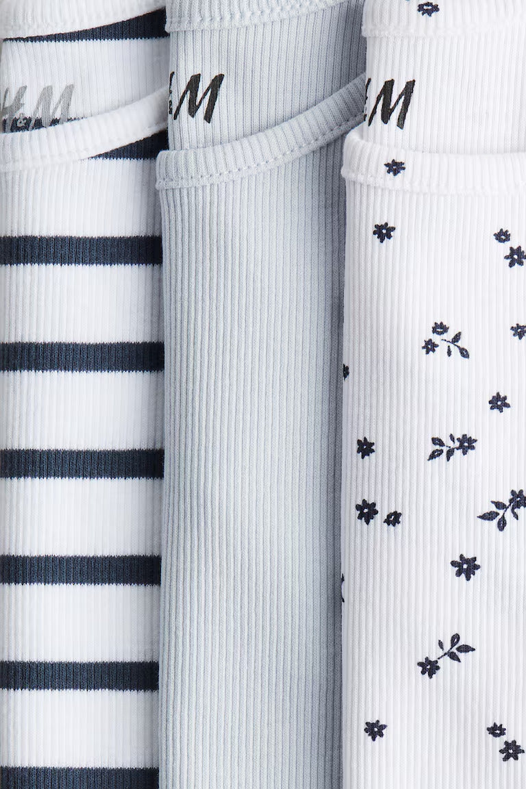 H&M 3-PACK COTTON TANK TOPS