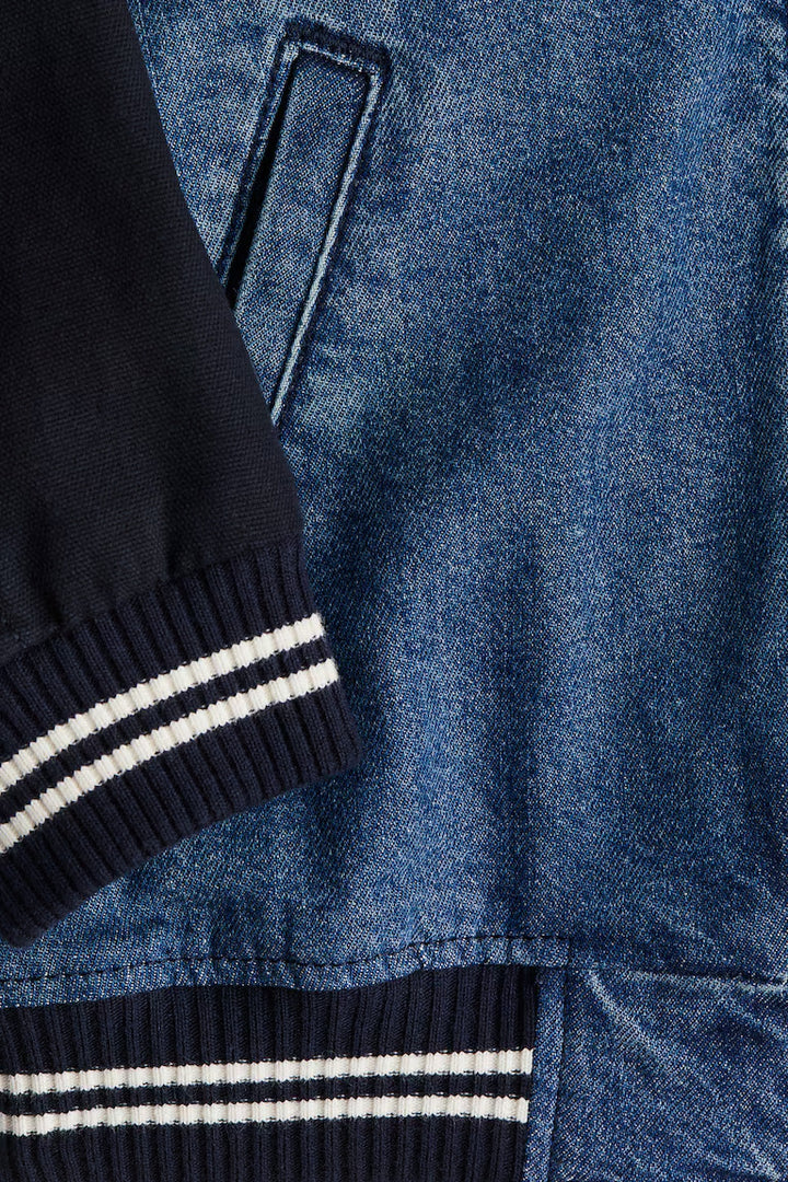 H&M DENIM BOMBER JACKET