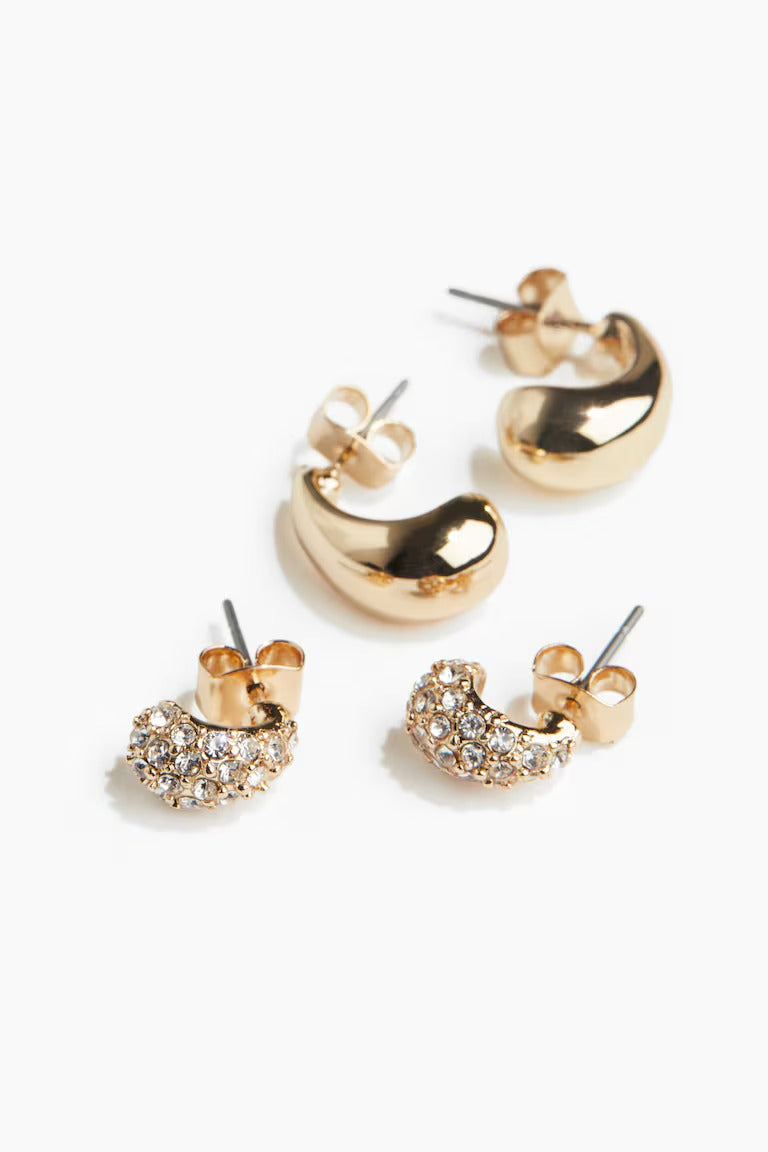 H&M 2 PAIRS EARRINGS