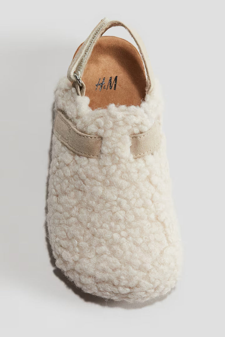 H&M TEDDY FLEECE SLIPPERS