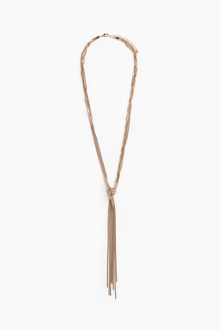 H&M BOX-CHAIN LARIAT NECKLACE