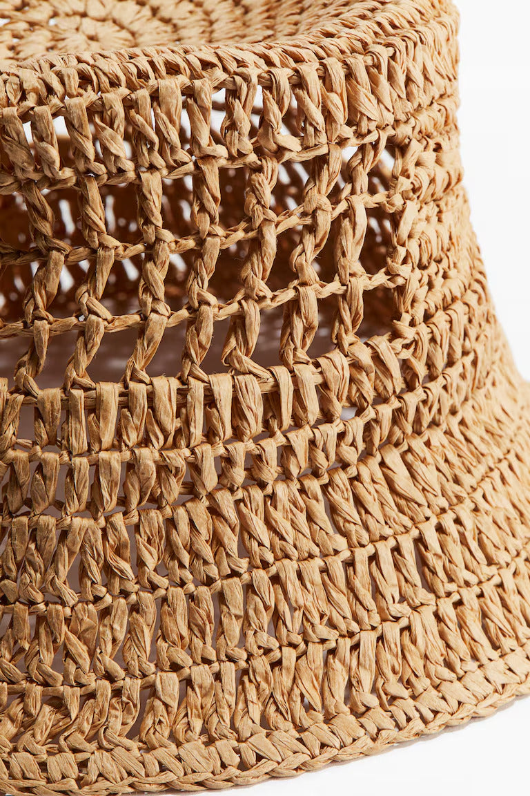 H&M STRAW BUCKET HAT