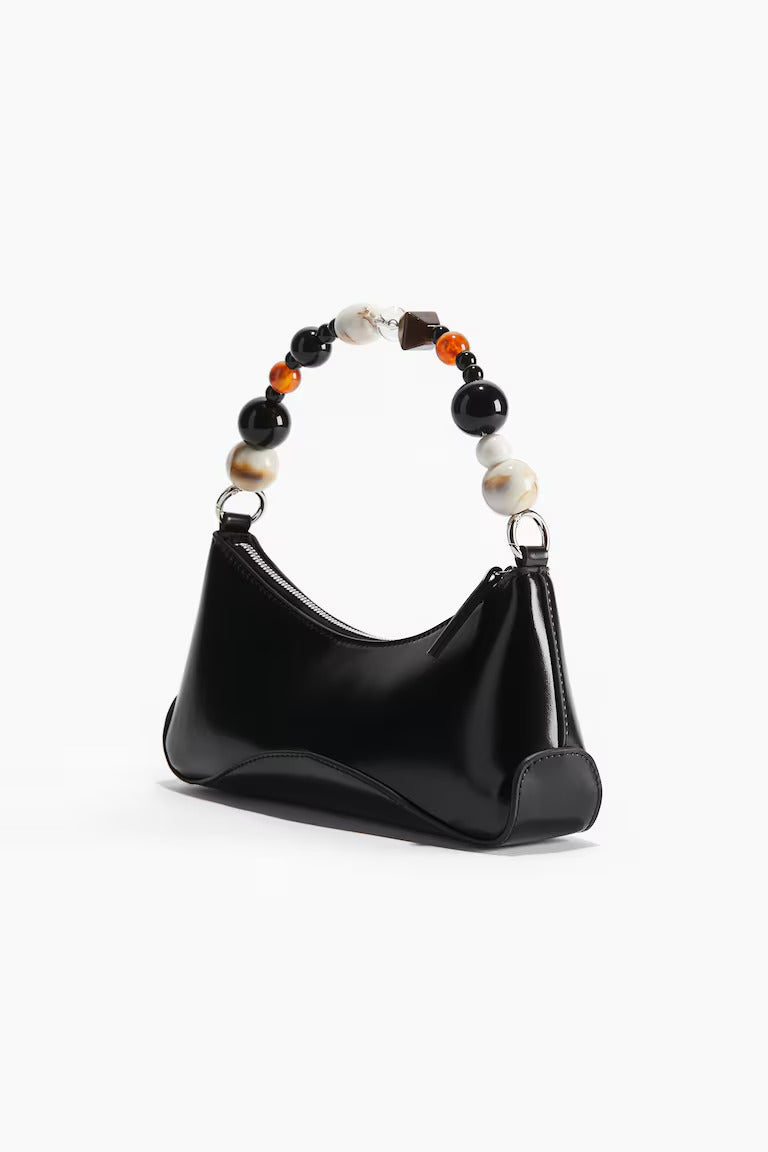 H&M BEADED-STRAP SHOULDER BAG