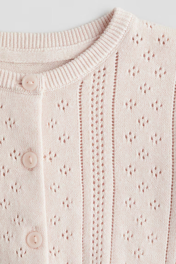 H&M PATTERN-KNIT COTTON CARDIGAN