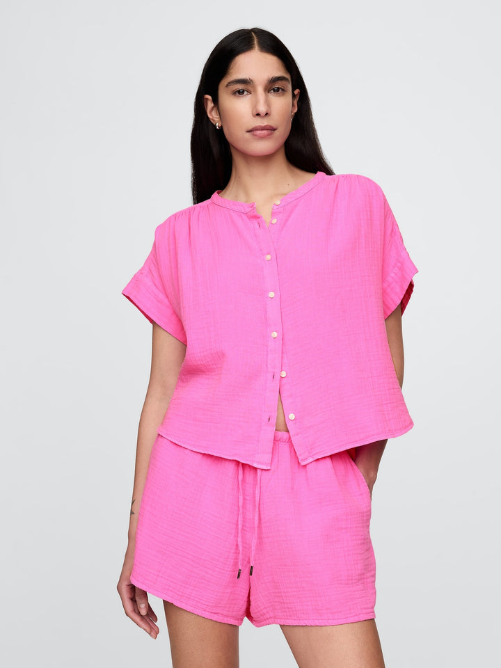 Gap Crinkle Gauze Dolman Shirt