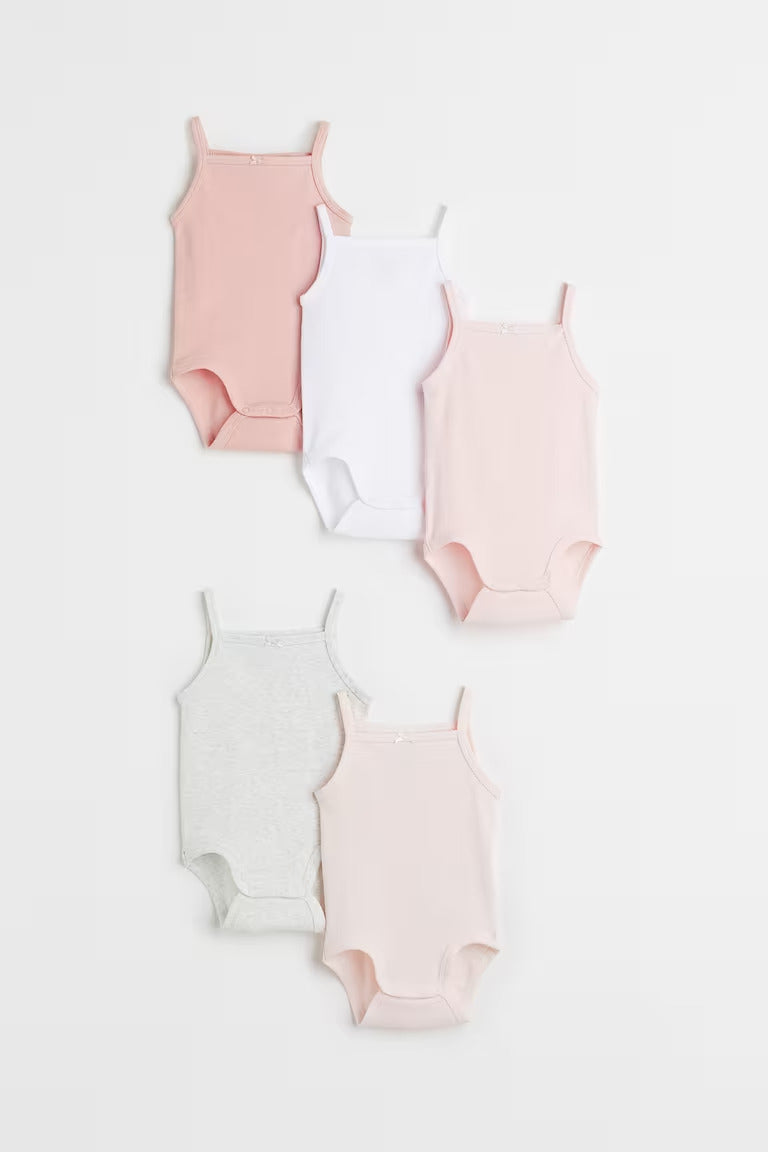 H&M 5-PACK COTTON BODYSUITS