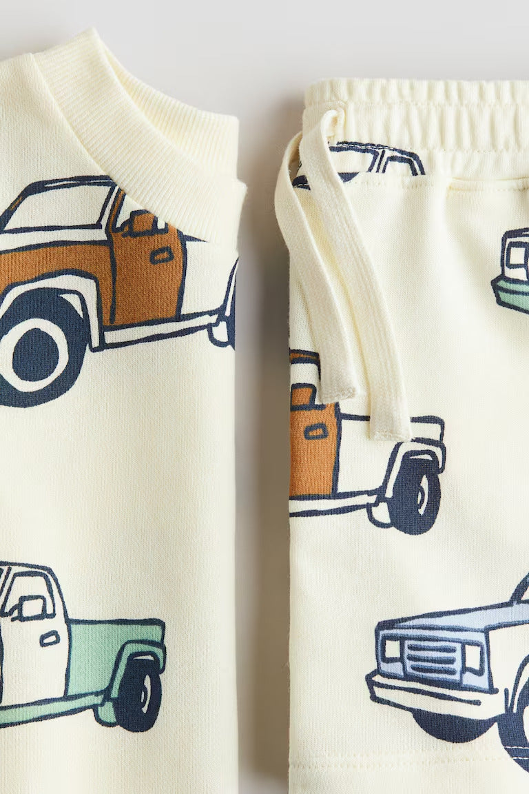 H&M 2-PIECE PRINTED SWEATSUIT