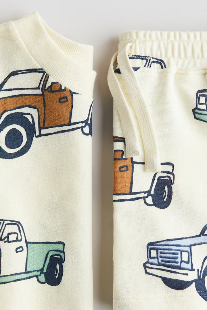 H&M 2-PIECE PRINTED SWEATSUIT