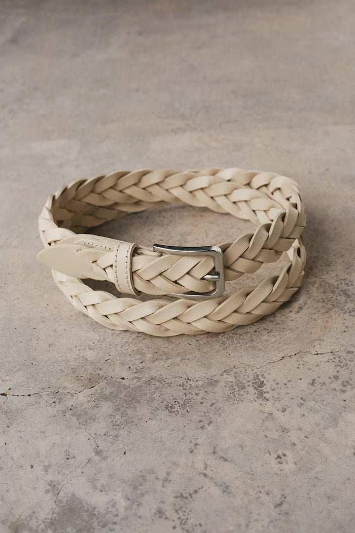H&M BRAIDED LEATHER BELT