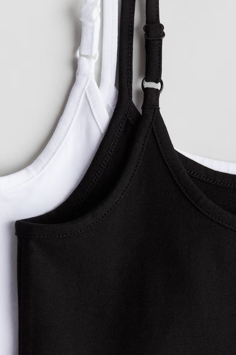 H&M 2-PACK COTTON TANK TOPS