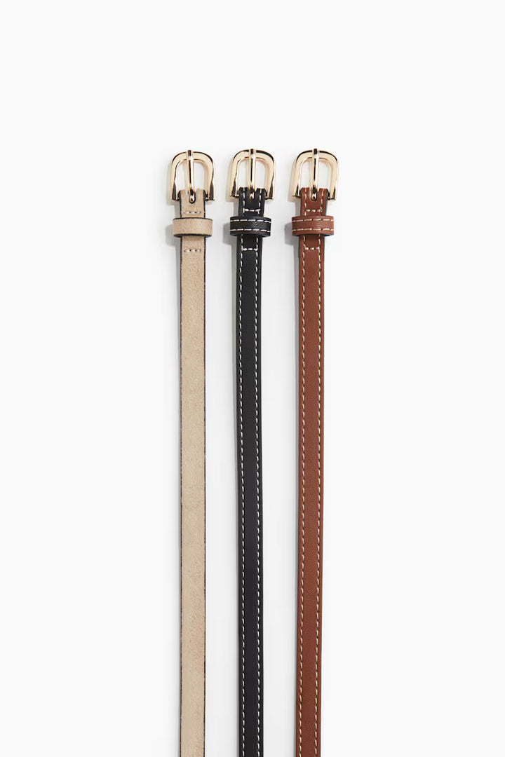 H&M 3-PACK BELTS