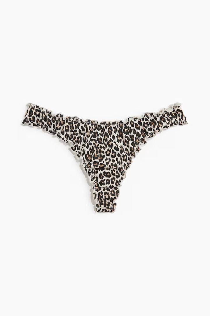 H&M 3-PACK THONG BRIEFS WITH OVERLOCKED TRIM