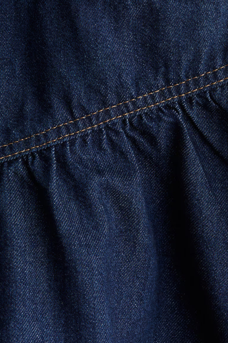 H&M DENIM SKIRT WITH PEPLUM