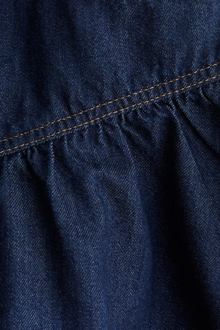 H&M DENIM SKIRT WITH PEPLUM