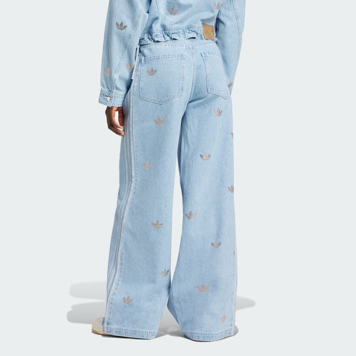 Adidas Denim Rhinestone Pants