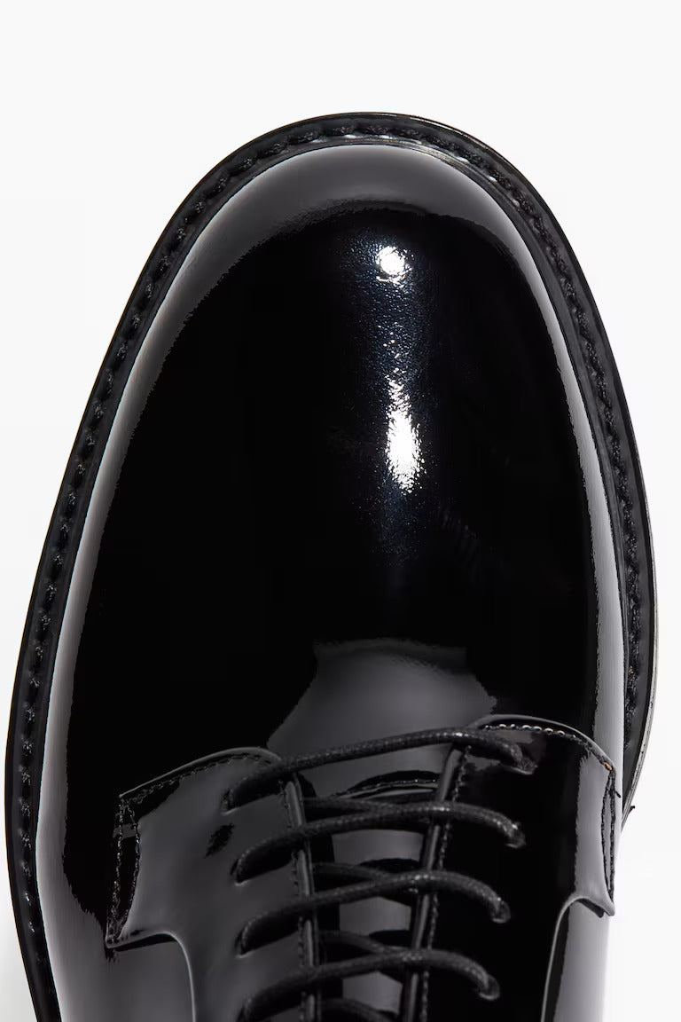 H&M LEATHER DERBY SHOES