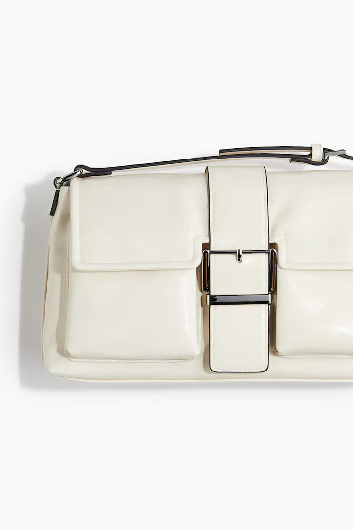 H&M COATED SHOULDER BAG