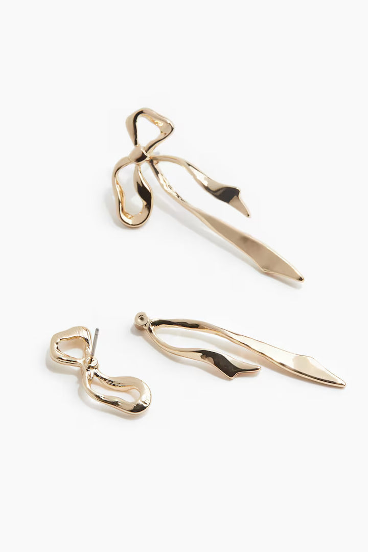 H&M BOW-SHAPED EARRINGS