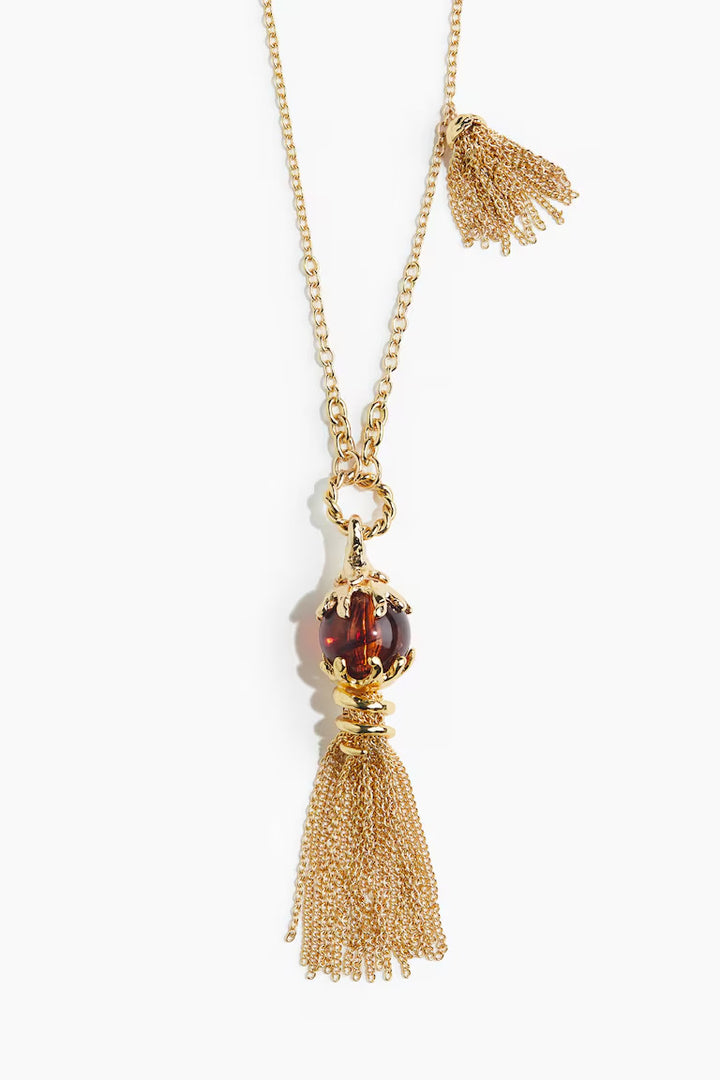 H&M TASSELED-PENDANT NECKLACE
