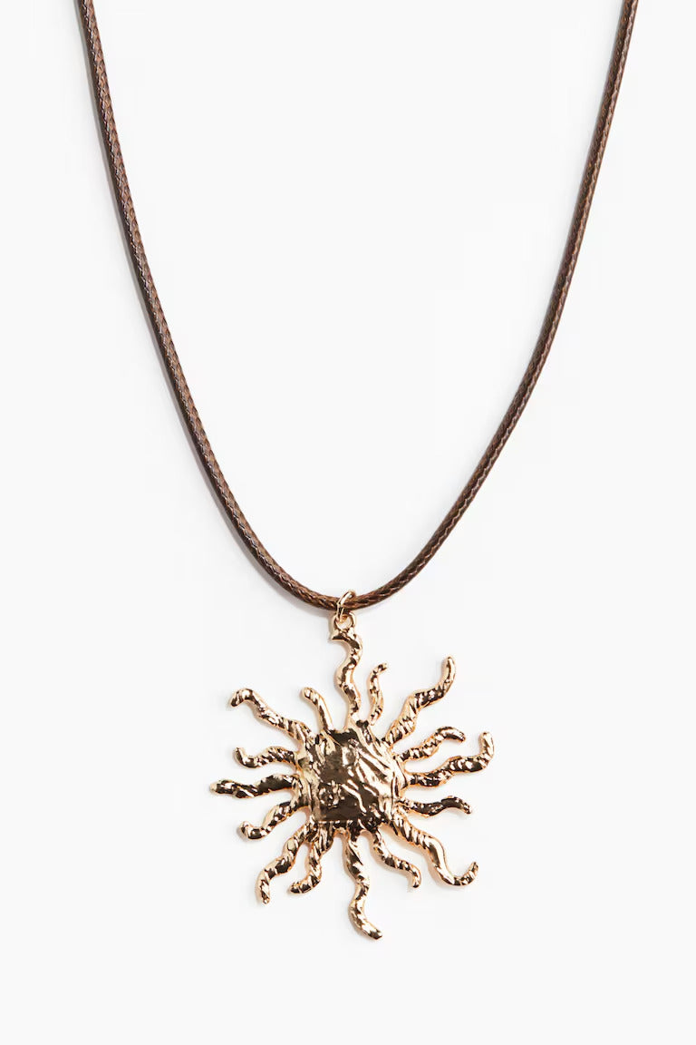 H&M CORD NECKLACE WITH PENDANT