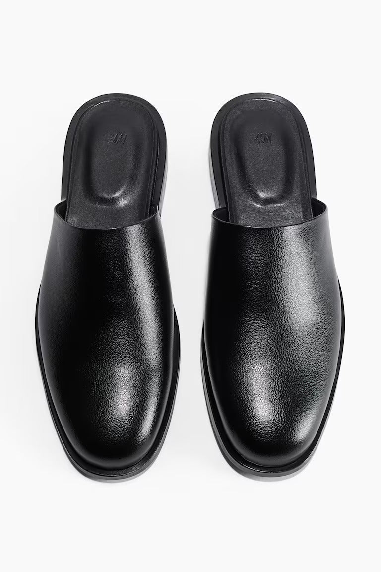 H&M COATED MULES