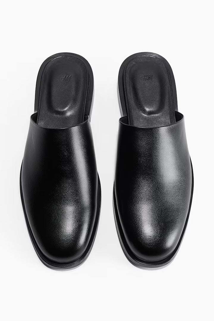 H&M COATED MULES