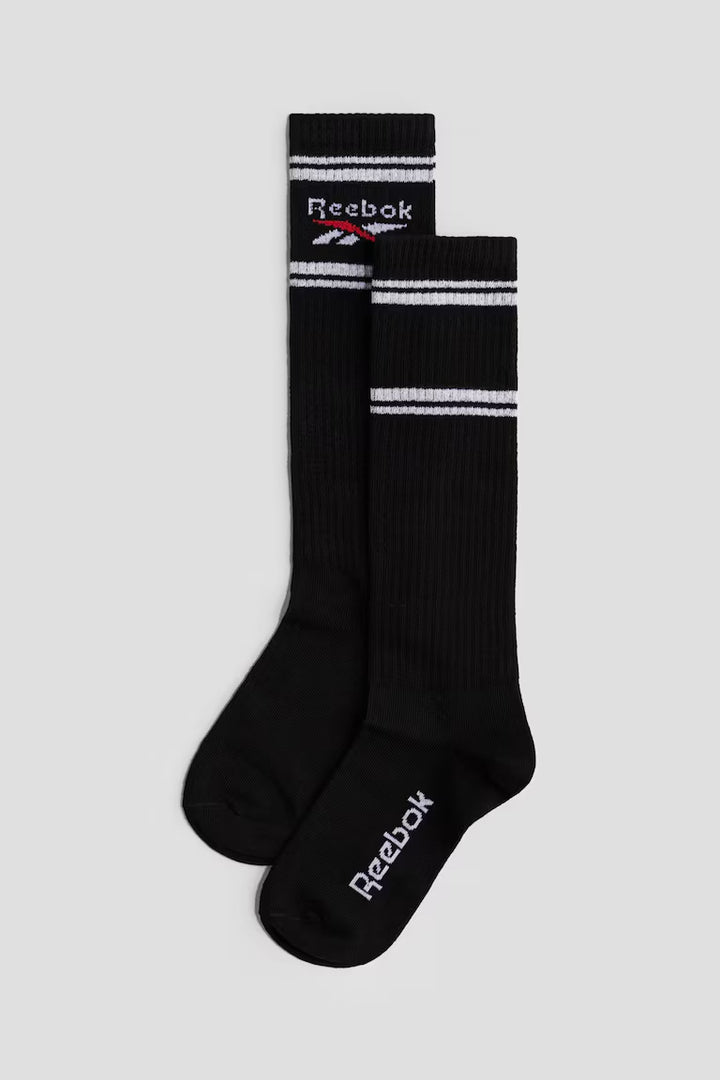 H&M 2-PACK KNEE SOCKS WITH MOTIF
