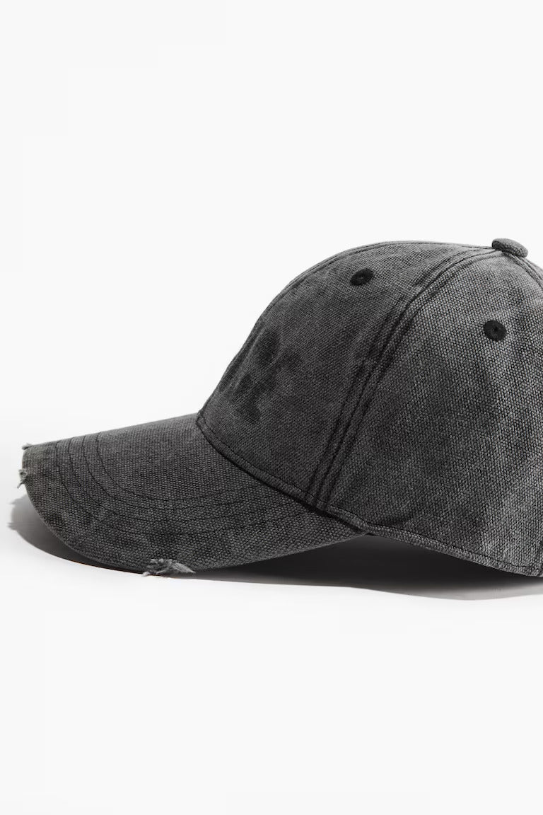 H&M CAP WITH HEAVILY DISTRESSED DETAILS