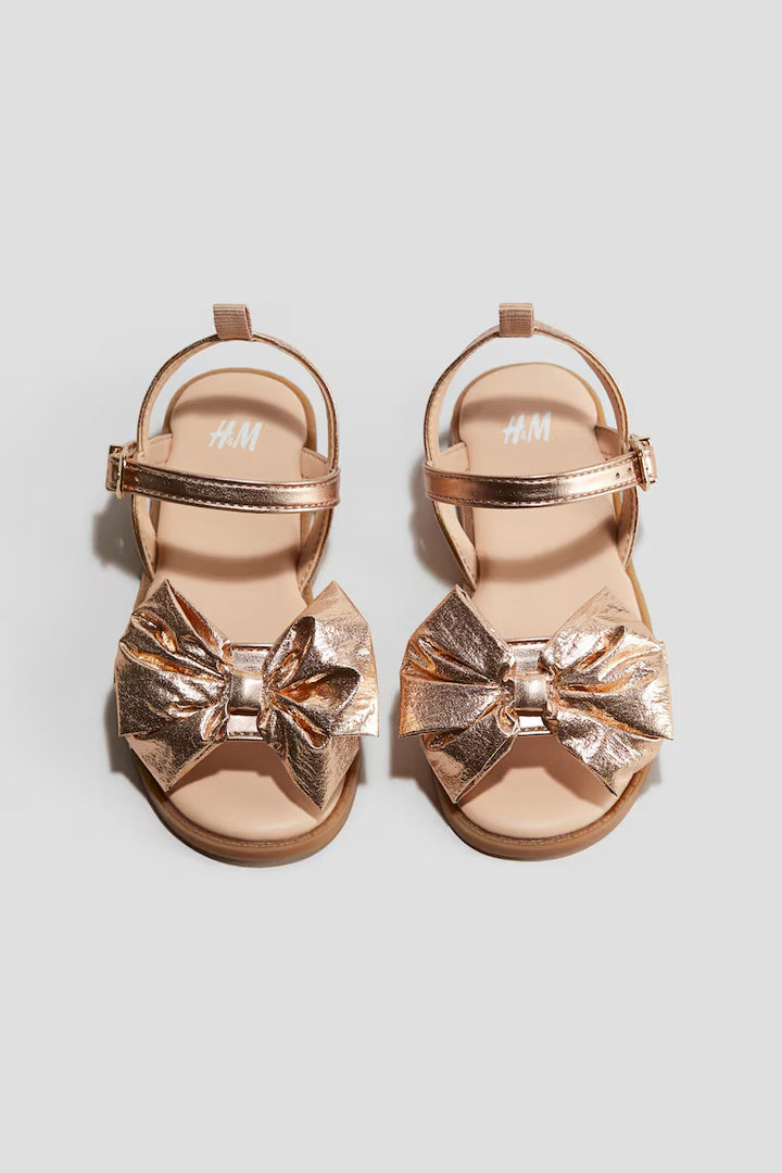H&M SHIMMERY METALLIC SANDALS