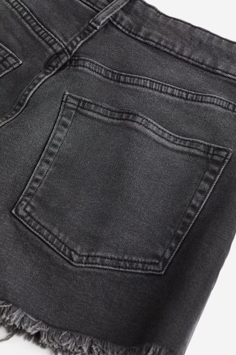 H&M HIGH WAIST DENIM SHORTS