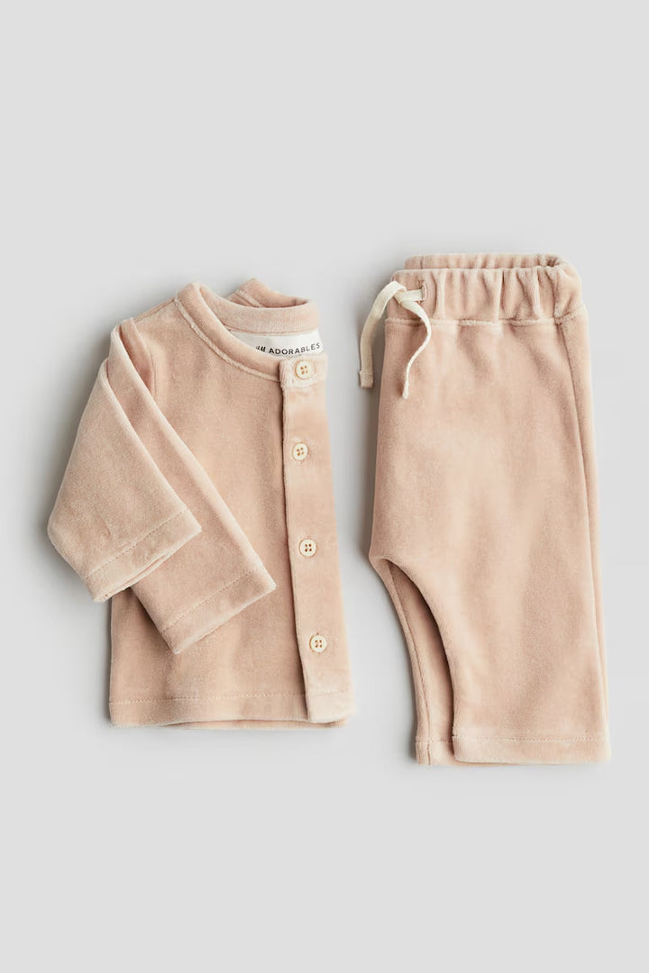 H&M 2-PIECE VELOUR SET