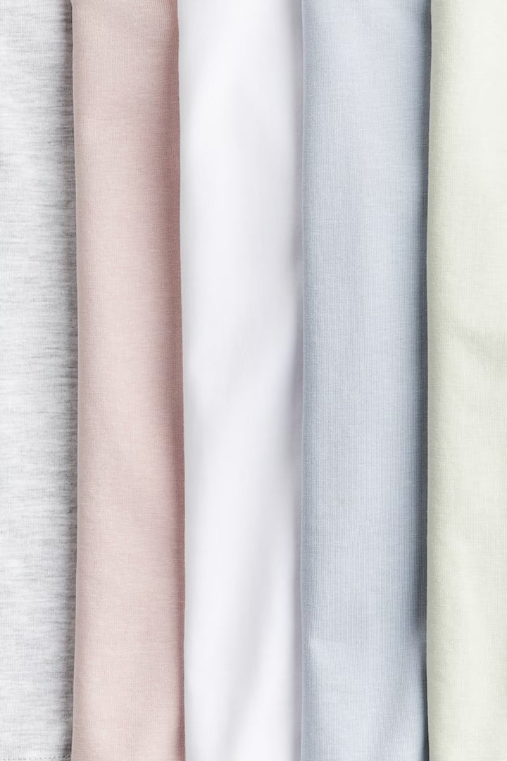 H&M 5-PACK JERSEY TOPS