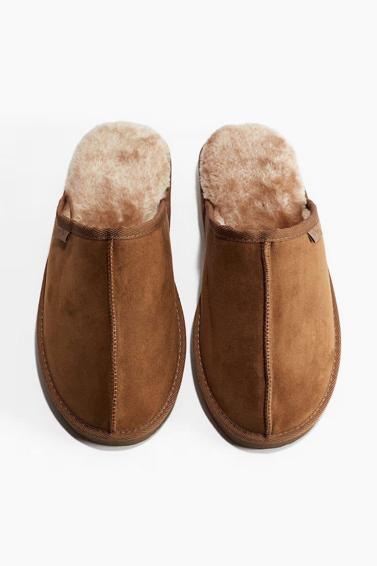 H&M PILE-LINED SLIPPERS