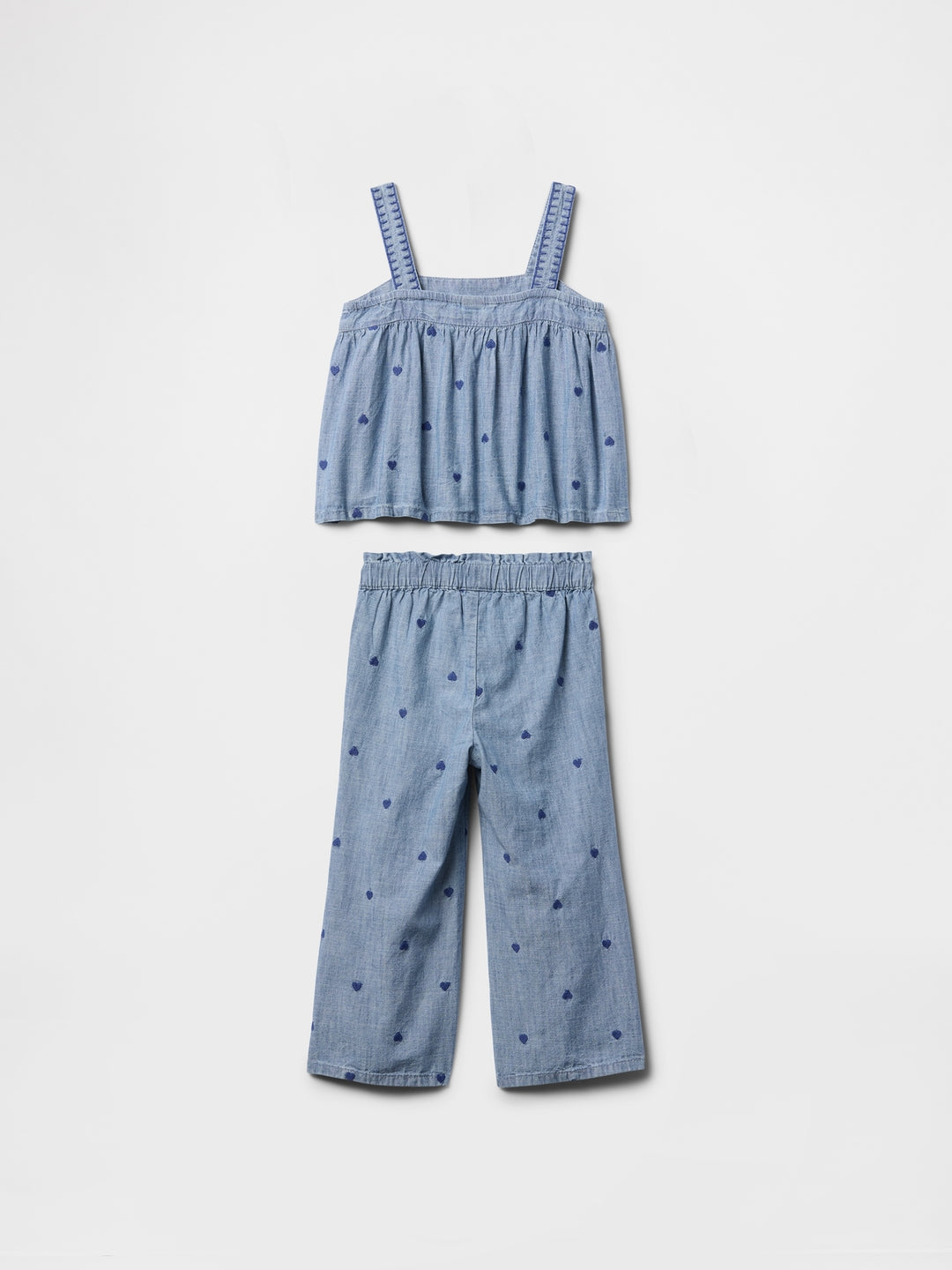 Gap Baby & Toddler Chambray Heart Outfit Set