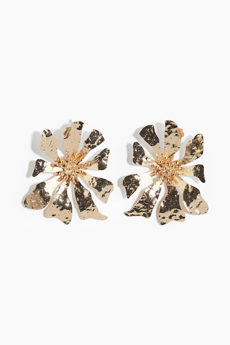 H&M FLOWER-SHAPED EARRINGS