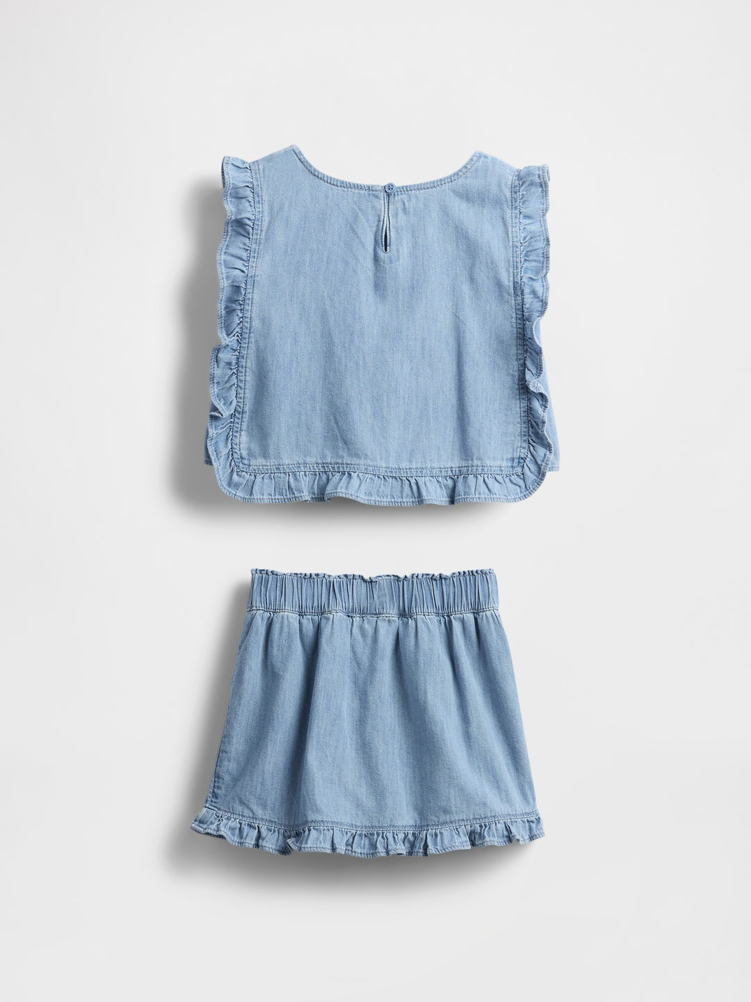 Gap Baby & Toddler Denim Ruffle Skort Set