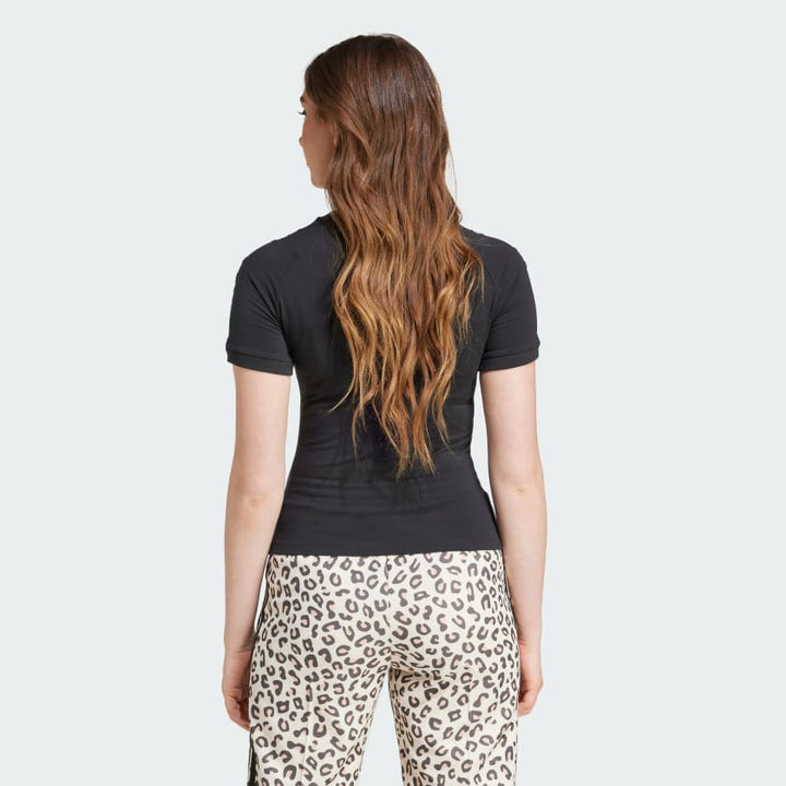 Adidas Leopard 3-Stripes Tee