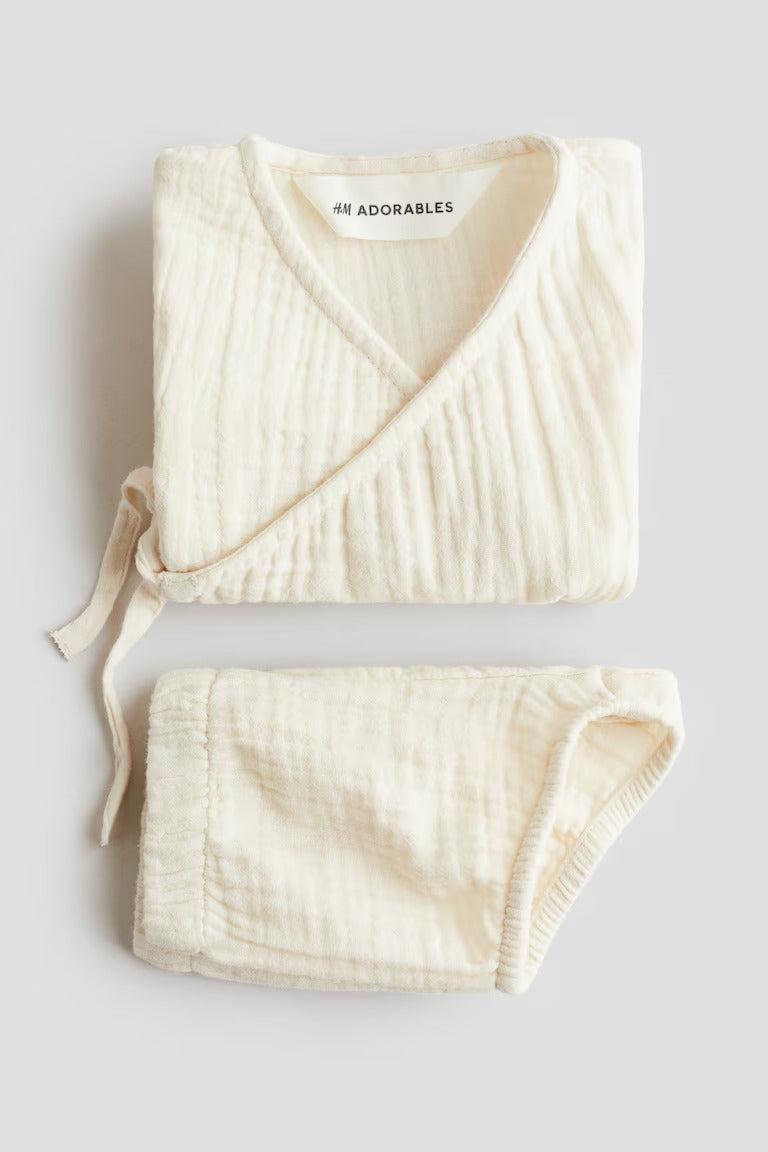 H&M 2-PIECE COTTON MUSLIN SET
