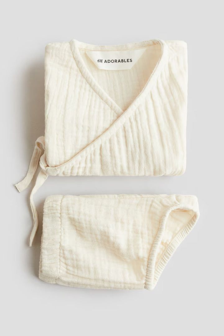 H&M 2-PIECE COTTON MUSLIN SET
